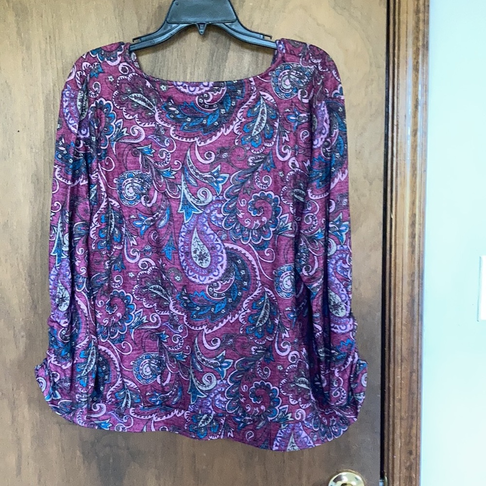 Emily Daniels paisley floral print pattern top PXL - Picture 16 of 17